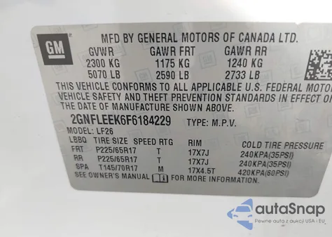 2015 Chevrolet Equinox Ls from USA, damaged, VIN 2GNFLEEK6F6184229